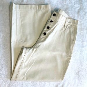 NWT J. Crew Factory Wide Leg Cream Jeans